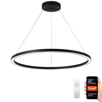 Immax NEO 07158-B80 - Candelabro suspenso LED com regulação FINO LED/60W/230V Tuya black + controlo remoto