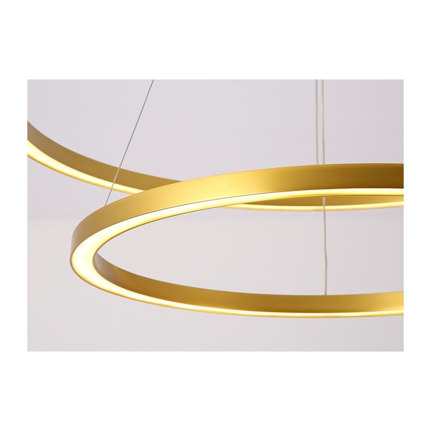 Immax NEO 07159-G80 - Candelabro suspenso LED com regulação FINO LED/60W/230V Tuya dourado + controlo remoto