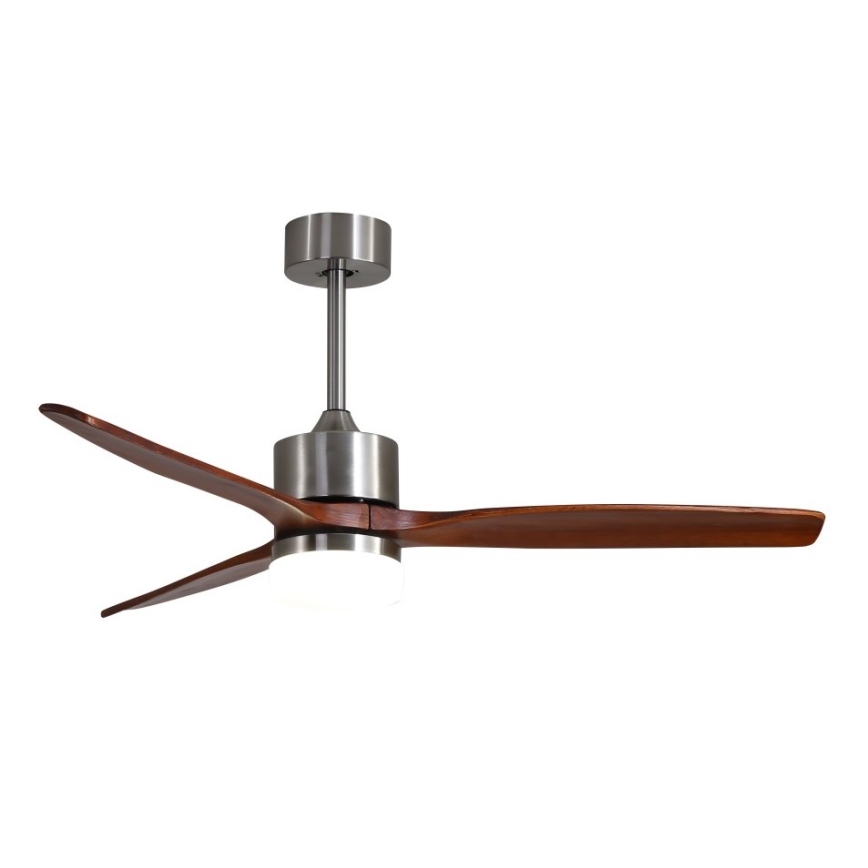 Immax NEO 07165-S - Ventilador de teto LED ELEGANTE LED/18W/230V carvalho Wi-Fi Tuya + controlo remoto