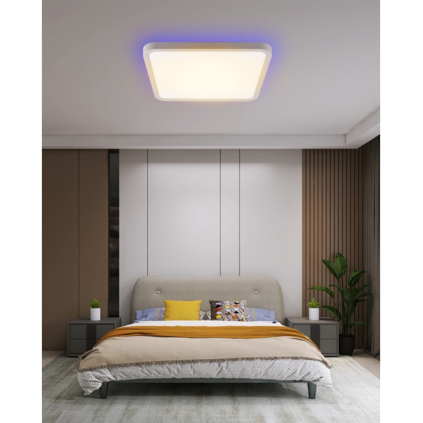 Immax NEO 07168-W40 - LED RGB+CCT Iluminação de teto com regulação NEO LITE TUDO LED/50W/230V Wi-Fi Tuya branco + comando