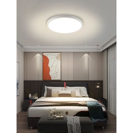 Immax NEO 07169-W60 - Iluminação de teto LED RGB+CCT com regulação NEO LITE TUDO 65W/230V 2700-6500K Wi-Fi Tuya + comando branco