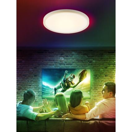 Immax NEO 07169-W60 - Iluminação de teto LED RGB+CCT com regulação NEO LITE TUDO 65W/230V 2700-6500K Wi-Fi Tuya + comando branco