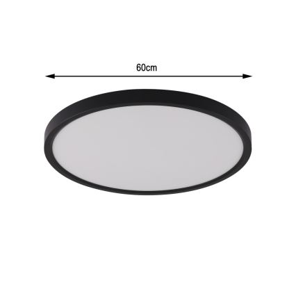 Immax NEO 07170-B60 - Iluminação de teto LED RGB+CCT com regulação NEO LITE TUDO LED/65W/230V 2700-6500K Wi-Fi Tuya preto + comando