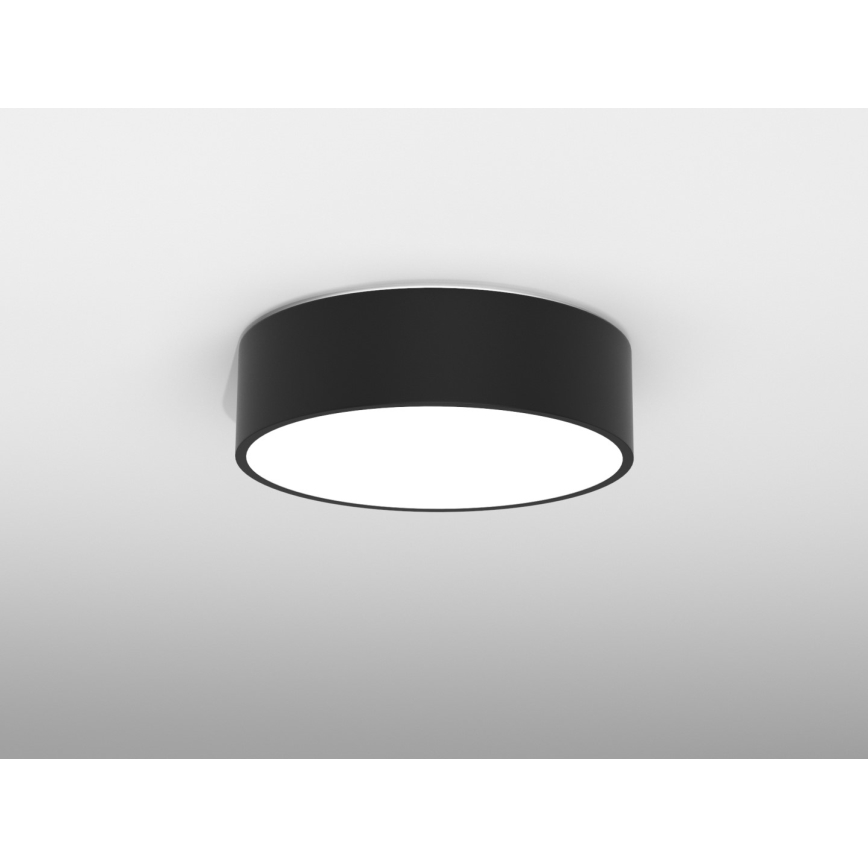 Immax NEO 07200L - Iluminação de teto LED com regulação RONDATE LED/18W/230V 3000-6000K diâmetro 25 cm preto Tuya + comando