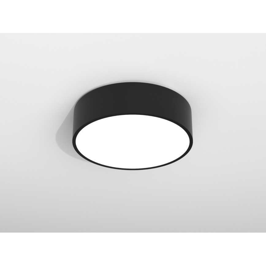 Immax NEO 07200L - Iluminação de teto LED com regulação RONDATE LED/18W/230V 3000-6000K diâmetro 25 cm preto Tuya + comando