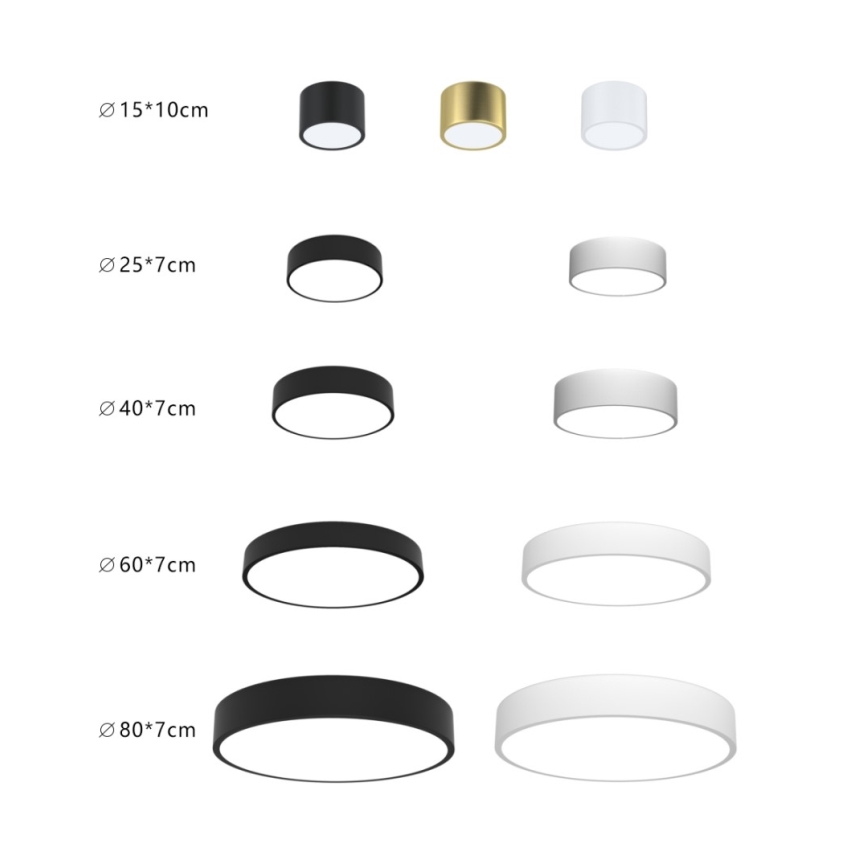 Immax NEO 07201L - Luminária de teto LED dimmerizável RONDATE LED/28W/230V preta Tuya + controlo remoto