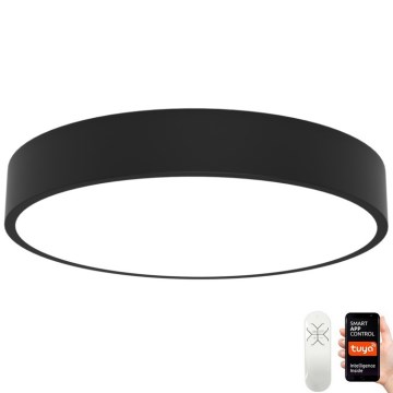 Immax NEO 07202L - Iluminação de teto LED com regulação RONDATE LED/53W/230V preto Tuya + controlo remoto