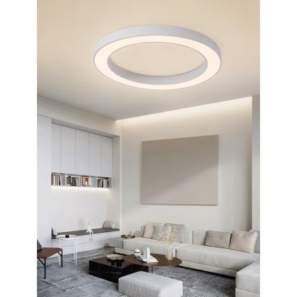 Immax NEO 07213L - Iluminação de teto LED com regulação PASTEL LED/68W/230V 95 cm branco Tuya + controlo remoto