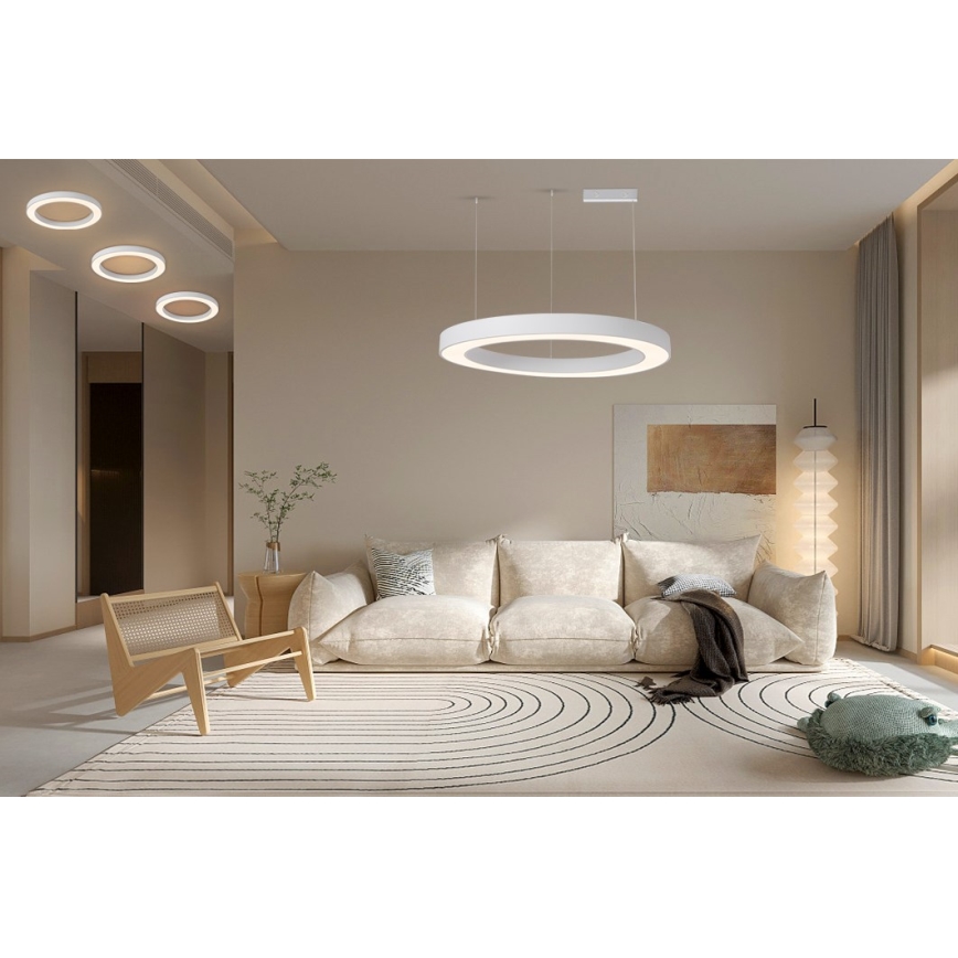Immax NEO 07214L - Candeeiro suspenso LED com regulação PASTEL LED/68W/230V 2700-6500K branco 95 cm Tuya + comando