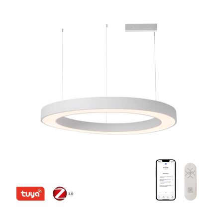 Immax NEO 07214L - Candeeiro suspenso LED com regulação PASTEL LED/68W/230V 2700-6500K branco 95 cm Tuya + comando