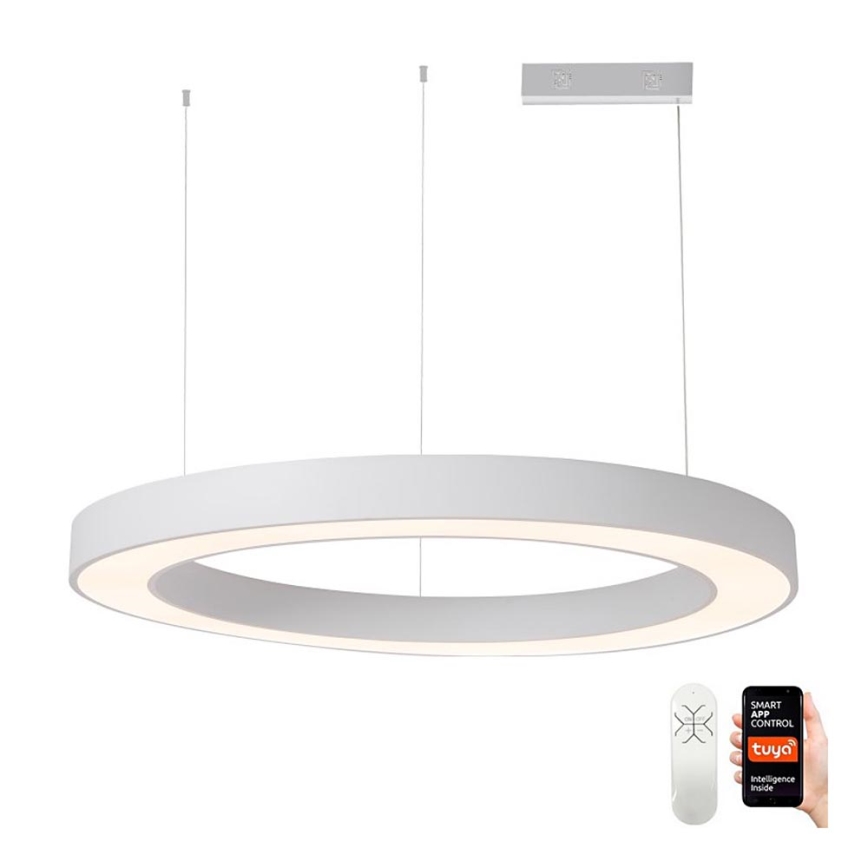 Immax NEO 07214L - Candeeiro suspenso LED com regulação PASTEL LED/68W/230V 2700-6500K branco 95 cm Tuya + comando
