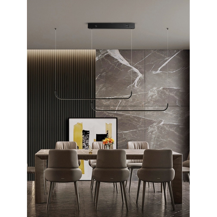 Immax NEO 07226L - Candelabro suspenso LED com regulação PATTINI LED/53W/230V Tuya + controlo remoto