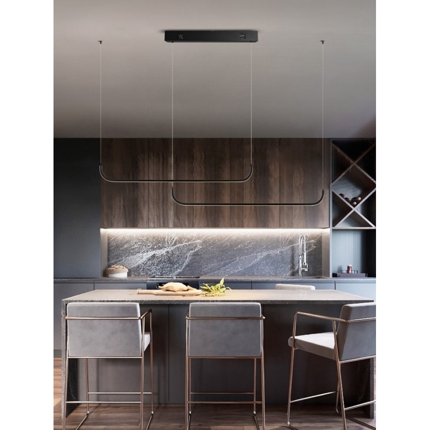 Immax NEO 07226L - Candelabro suspenso LED com regulação PATTINI LED/53W/230V Tuya + controlo remoto