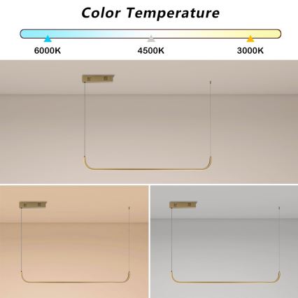 Immax NEO 07227L - Candelabro suspenso LED com regulação PATTINI LED/26W/230V 3000-6000K Tuya + controlo remoto