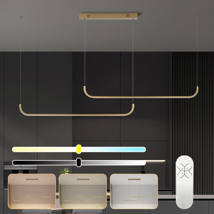 Immax NEO 07228L - Candelabro suspenso LED com regulação PATTINI LED/53W/230V Tuya + controlo remoto