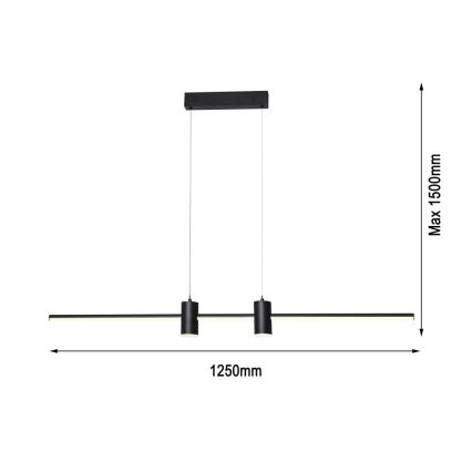 Immax NEO 07230L - Candelabro suspenso LED com regulação NEO LITE ESTRELAS LED/30W/230V 2700-6500K Wi-Fi Tuya + controlo remoto