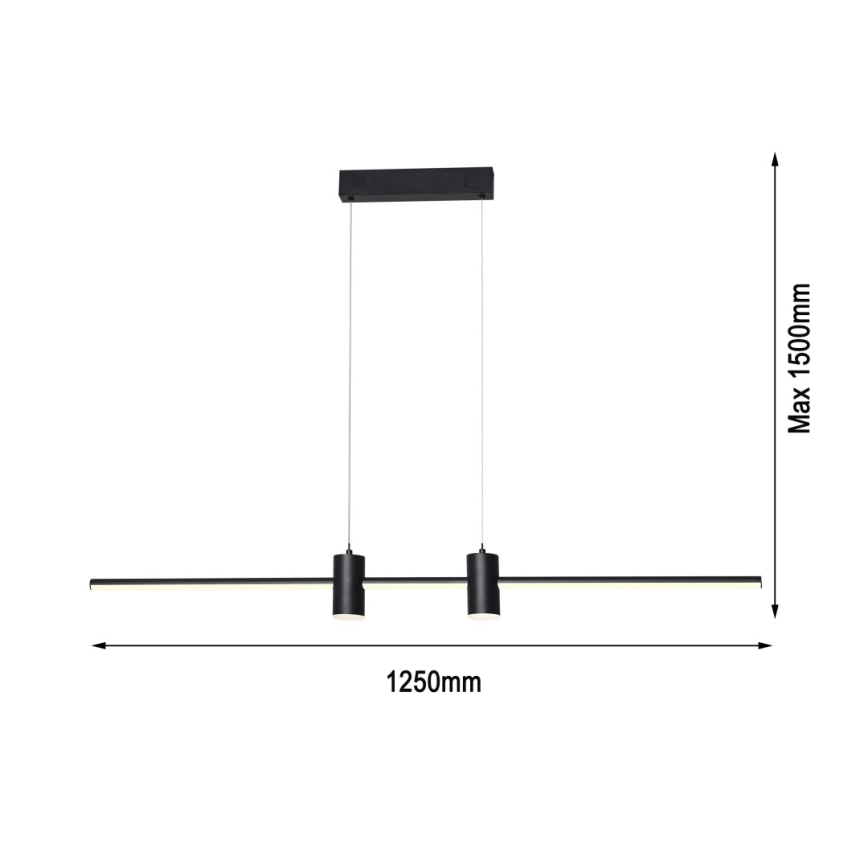 Immax NEO 07230L - Candelabro suspenso LED com regulação NEO LITE ESTRELAS LED/30W/230V 2700-6500K Wi-Fi Tuya + controlo remoto