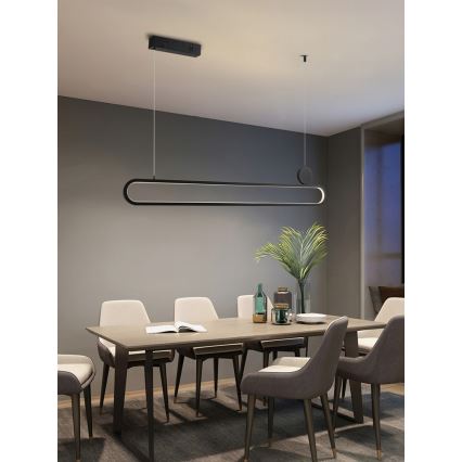 Immax NEO 07231L - Candelabro suspenso LED com regulação NEO LITE OVALE LED/50W/230V 2700-6500K Wi-Fi Tuya + controlo remoto