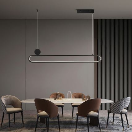 Immax NEO 07231L - Candelabro suspenso LED com regulação NEO LITE OVALE LED/50W/230V 2700-6500K Wi-Fi Tuya + controlo remoto