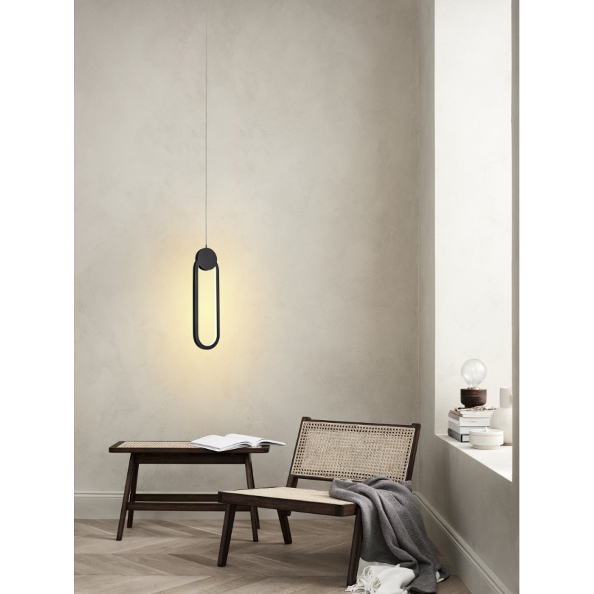 Immax NEO 07232L - Candelabro suspenso LED com regulação NEO LITE OVALE LED/22W/230V 2700-6500K Wi-Fi Tuya + controlo remoto
