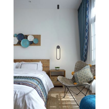 Immax NEO 07232L - Candelabro suspenso LED com regulação NEO LITE OVALE LED/22W/230V 2700-6500K Wi-Fi Tuya + controlo remoto