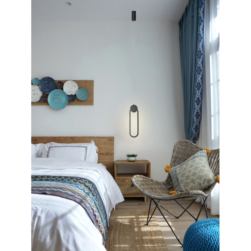 Immax NEO 07232L - Candelabro suspenso LED com regulação NEO LITE OVALE LED/22W/230V 2700-6500K Wi-Fi Tuya + controlo remoto