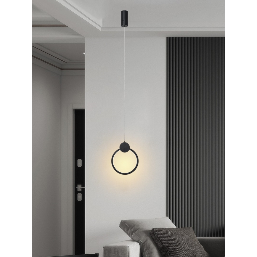 Immax NEO 07233L - Candelabro suspenso LED com regulação NEO LITE OVALE LED/18W/230V Wi-Fi Tuya 2700-6500K + controlo remoto