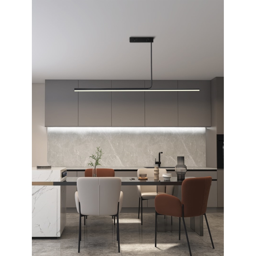 Immax NEO 07235L - Candelabro suspenso LED com regulação NEO LITE ASTA LED/28W/230V Wi-Fi Tuya 2700-6500K + controlo remoto