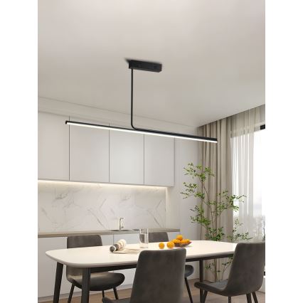 Immax NEO 07235L - Candelabro suspenso LED com regulação NEO LITE ASTA LED/28W/230V Wi-Fi Tuya 2700-6500K + controlo remoto