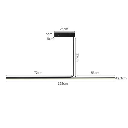 Immax NEO 07235L - Candelabro suspenso LED com regulação NEO LITE ASTA LED/28W/230V Wi-Fi Tuya 2700-6500K + controlo remoto