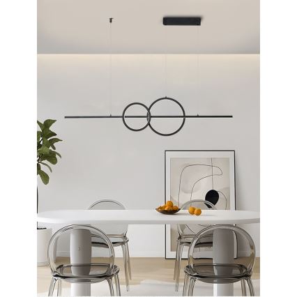 Immax NEO 07236L - Candelabro suspenso LED com regulação NEO LITE RONDAS LED/56W/230V Tuya Wi-Fi 2700-6500K + controlo remoto