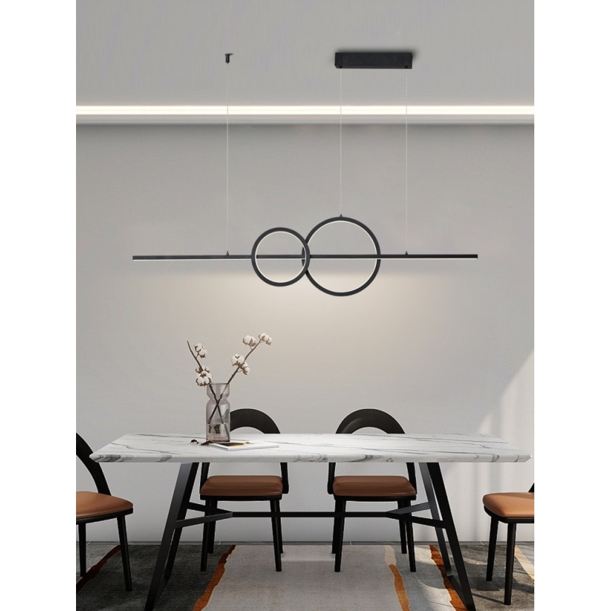 Immax NEO 07236L - Candelabro suspenso LED com regulação NEO LITE RONDAS LED/56W/230V Tuya Wi-Fi 2700-6500K + controlo remoto