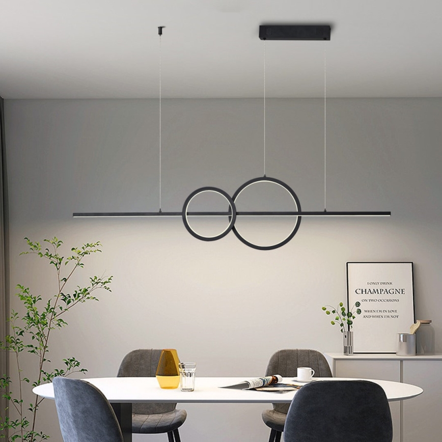 Immax NEO 07236L - Candelabro suspenso LED com regulação NEO LITE RONDAS LED/56W/230V Tuya Wi-Fi 2700-6500K + controlo remoto