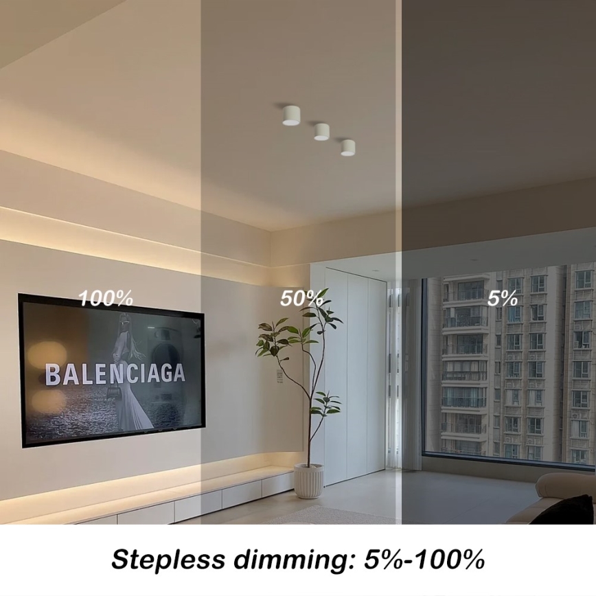 Immax NEO 07241L - Luminária de teto LED dimerizável RONDATE LED/18W/230V 11,5 cm Wi-Fi Tuya