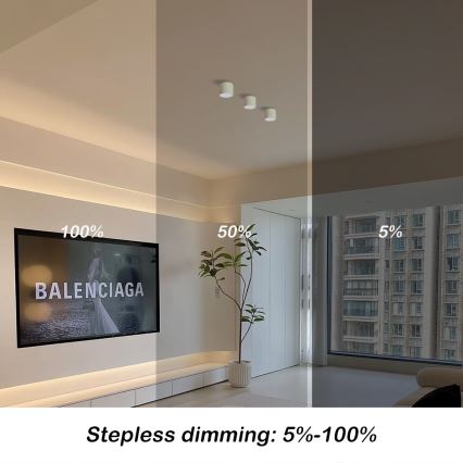 Immax NEO 07241L - Luminária de teto LED regulável RONDATE LED/18W/230V 11,5cm Wi-Fi Tuya