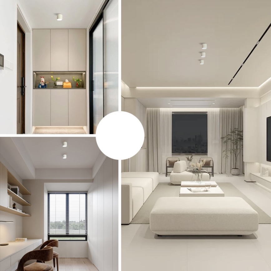 Immax NEO 07241L - Luminária de teto LED regulável RONDATE LED/18W/230V 11,5cm Wi-Fi Tuya