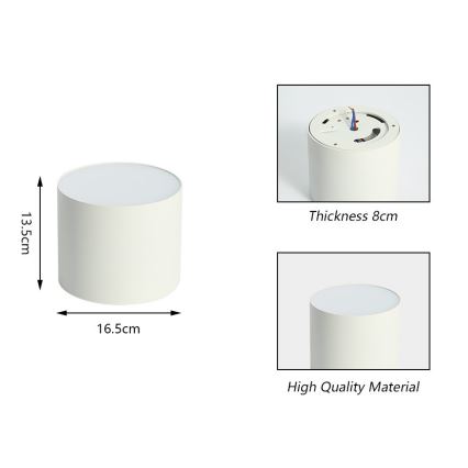 Immax NEO 07243L - Luminária de teto LED regulável RONDATE LED/32W/230V 16,5 cm Wi-Fi Tuya