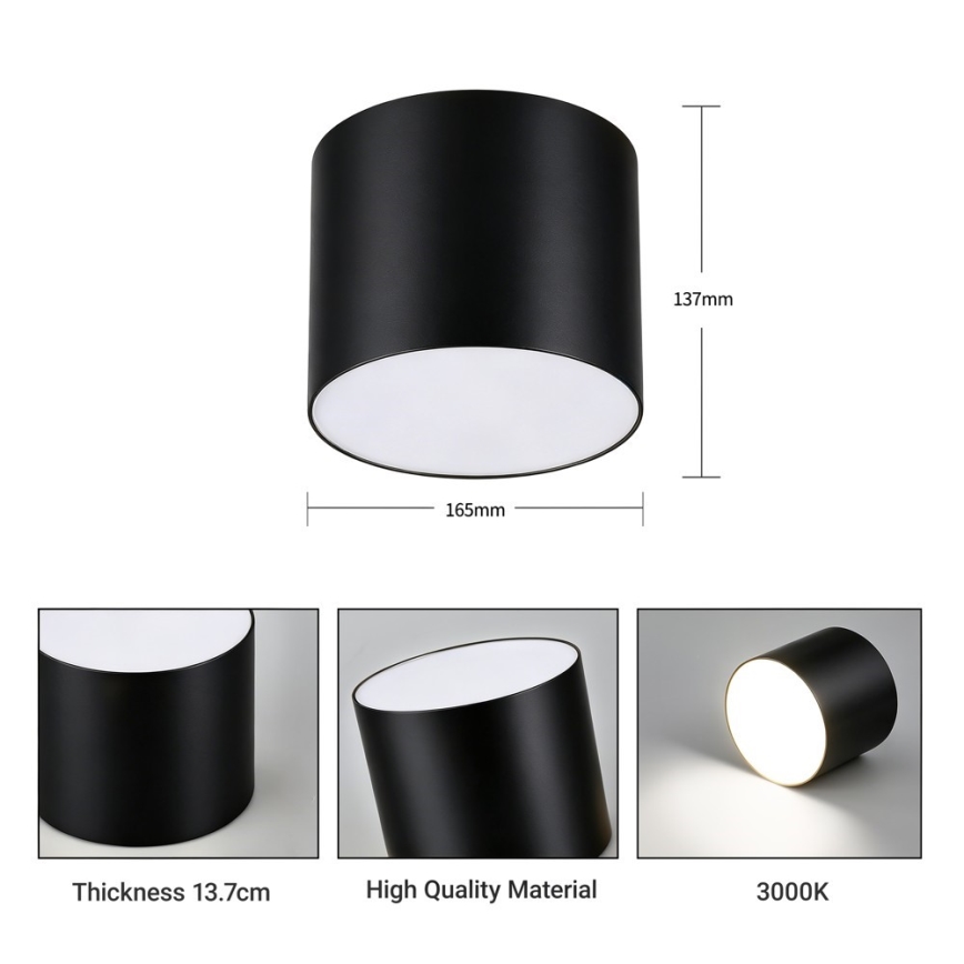 Immax NEO 07244L - Luminária de teto LED regulável RONDATE LED/32W/230V 16,5 cm Wi-Fi Tuya