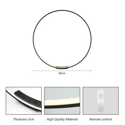 Immax NEO 07245-80 - Luminária de parede LED regulável FINO LED/50W/230V 2700-6500K 80 cm Tuya + controlo remoto