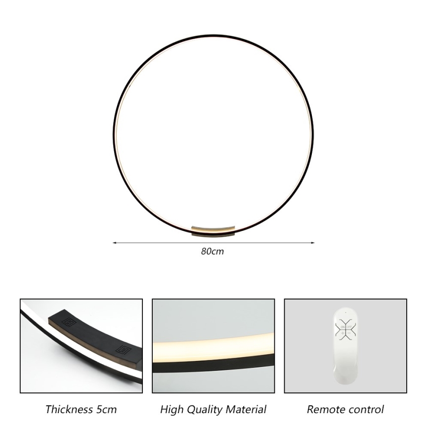 Immax NEO 07245-80 - Luminária de parede LED regulável FINO LED/50W/230V 2700-6500K 80 cm Tuya + controlo remoto