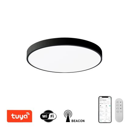 Immax NEO 07248L - Iluminação de teto LED com regulação NEO LITE SEMPLICI LED/36W/230V 3000-6000K Wi-Fi Tuya preto + comando