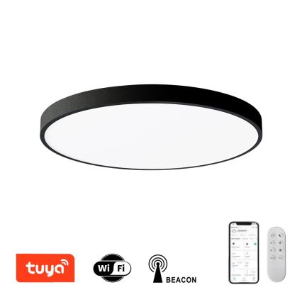 Immax NEO 07250L - Iluminação de teto LED com regulação NEO LITE SEMPLICI LED/60W/230V 3000-6000K Wi-Fi Tuya preto + comando