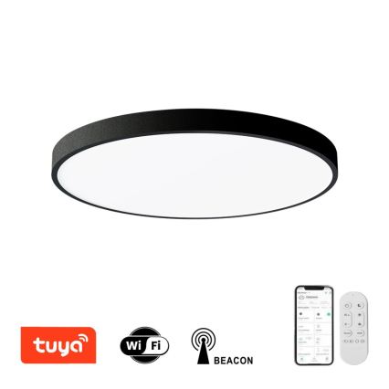 Immax NEO 07250L - Iluminação de teto LED com regulação NEO LITE SEMPLICI LED/60W/230V 3000-6000K Wi-Fi Tuya preto + comando