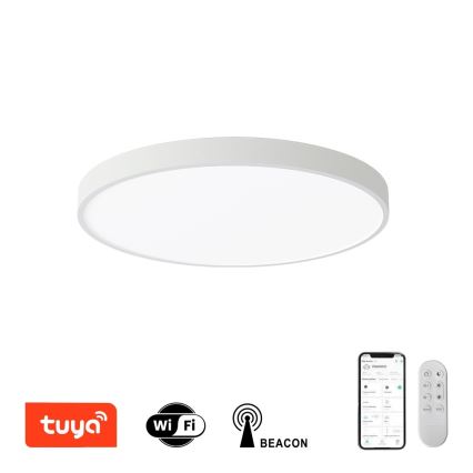 Immax NEO 07252L - Iluminação de teto LED com regulação NEO LITE SEMPLICI LED/48W/230V 3000-6000K Wi-Fi Tuya branco + comando