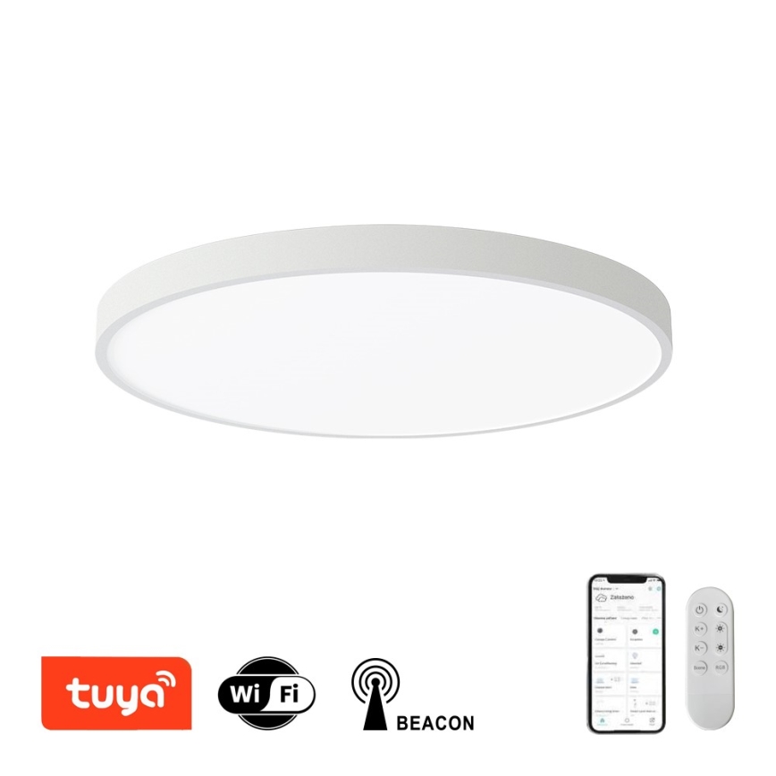 Immax NEO 07253L - Iluminação de teto LED com regulação NEO LITE SEMPLICI LED/60W/230V 3000-6000K Wi-Fi Tuya branco + comando