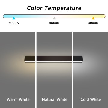 Immax NEO 07254L - Luminária de teto LED dimmerizável NEO LITE LUNGO LED/20W/230V 3000-6000K Wi-Fi Tuya preta + controlo remoto