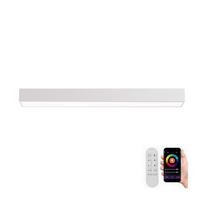 Immax NEO 07258L - Iluminação de teto LED com regulação NEO LITE LUNGO LED/29W/230V 3000-6000K Wi-Fi Tuya branco + comando