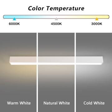 Immax NEO 07259L - Luminária de teto LED regulável NEO LITE LUNGO LED/38W/230V 3000-6000K Wi-Fi Tuya branca + controlo remoto