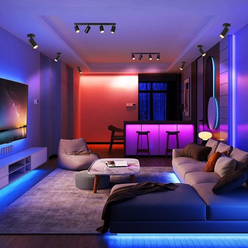 Immax NEO 07264W - Luminária de embutir LED RGB+CCT regulável NEO LITE PUNTO 4xGU10/6W/230V Wi-Fi Tuya