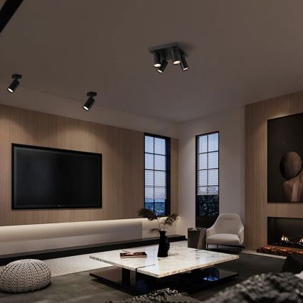 Immax NEO 07266W - Luminária de embutir LED RGB+CCT regulável NEO LITE PUNTO 4xGU10/6W/230V Wi-Fi Tuya